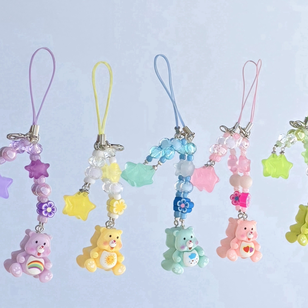 Colorful Bear Charm Keychains - Picture 1 of 1